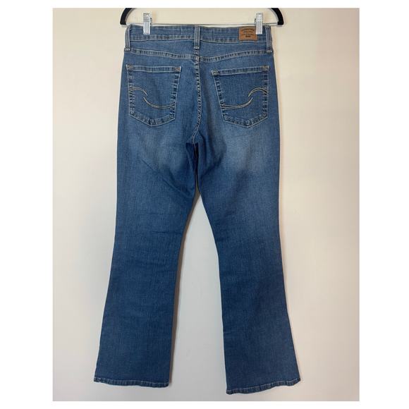 Levi Strauss Mid Rise Bootcut Women's W27 L30 Blue Jeans Cotton Blend Stretch - Picture 5 of 7
